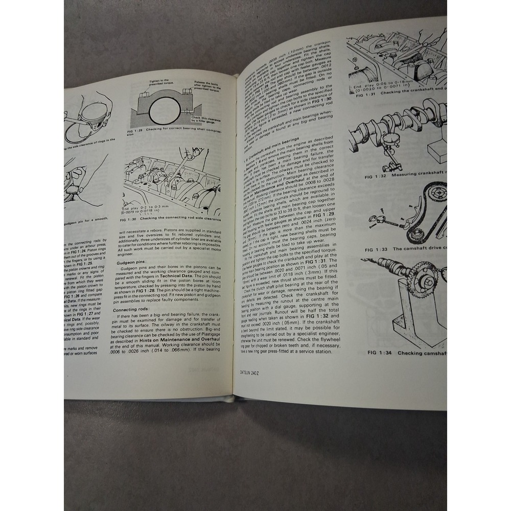 HARD COVER! --Workshop manual for Datsun 240Z --1970-71 --Kenneth Ball-🚗 - Picture 3 of 3